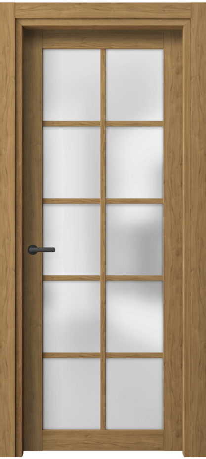 Межкомнатная дверь Нео 2106 Грецкий орех Сатинированное стекло Цена 38699 ₽ | Volhovec