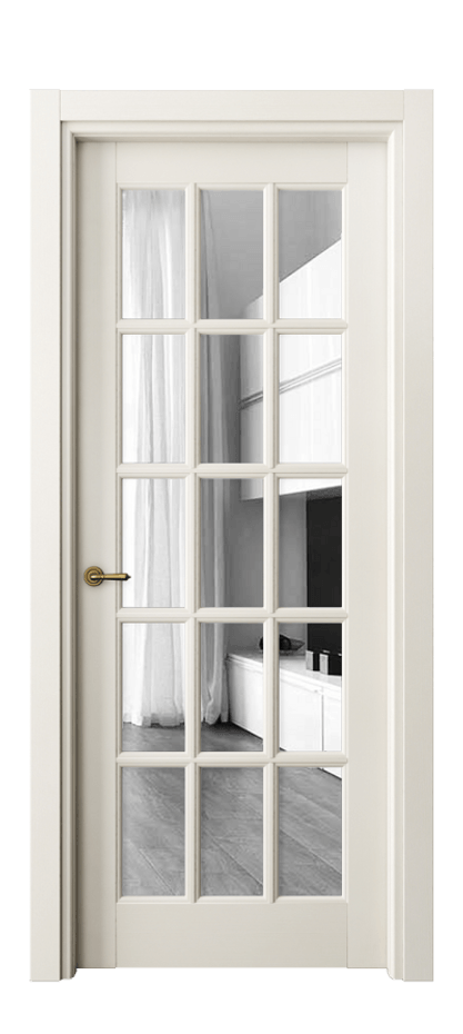 Межкомнатная дверь Тоскана Грильято 6311 Бук венециана Двустороннее зеркало, триплекс Цена 134699 ₽ | Volhovec