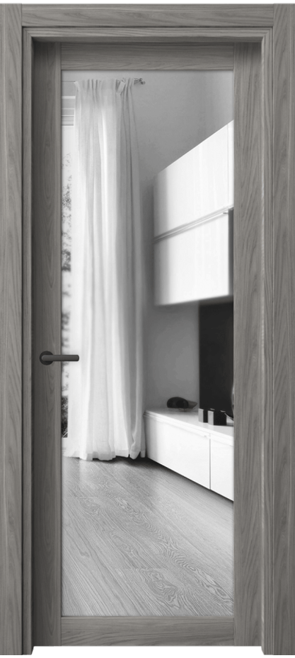 Межкомнатная дверь Нео 2102 Имбирный ясень Двустороннее зеркало, триплекс Цена 36199 ₽ | Volhovec