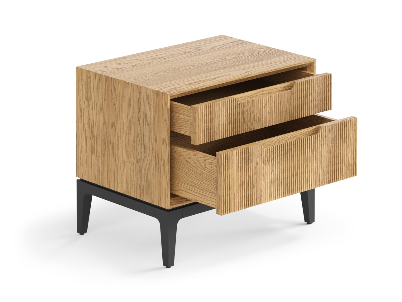 Тумба прикроватная Velvet 2 ящика дуб пшеничный матовый