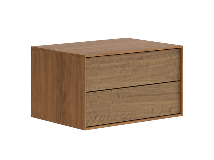 Мебель Тумба подвесная прикроватная Модуле 2 ящика. Цвет Лесной орех. Материал Ламинатин. Коллекция Тумба подвесная прикроватная Модуле 2 ящика. Картинка.