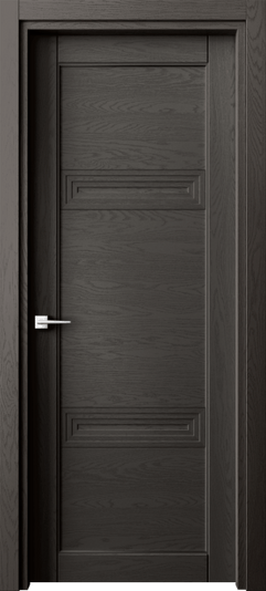 Дверь межкомнатная 6111 ДАН. Цвет Дуб антрацит. Материал Массив дуба эмаль. Коллекция Эго. Картинка.