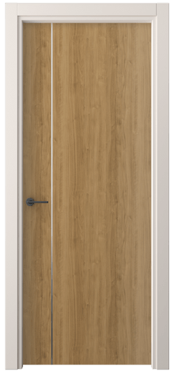 Дверь межкомнатная 4201 ГОР. Цвет Грецкий орех. Материал Ламинатин. Коллекция Фридом. Картинка.