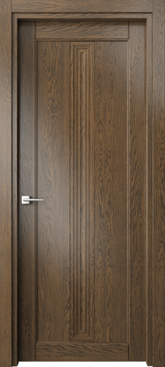Дверь межкомнатная 6121 ДСЕ. Цвет Дуб серый. Материал Массив дуба. Коллекция Эго. Картинка.