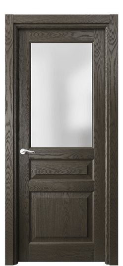 Дверь межкомнатная 0710 ДСЕ.Б САТ. Цвет Дуб серый брашированный. Материал Массив дуба брашированный. Коллекция Лигнум. Картинка.