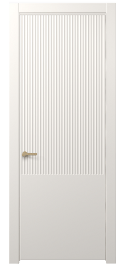 Дверь межкомнатная АКП 8646 МПБЛ. Цвет Матовый пудровый белый. Материал Гладкая эмаль. Коллекция Альба. Картинка.