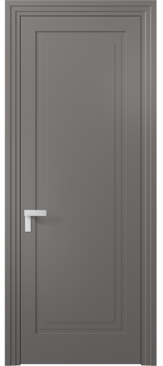 Дверь межкомнатная 8301 МКЛС. Цвет Матовый классический серый. Материал Гладкая эмаль. Коллекция Рокка. Картинка.
