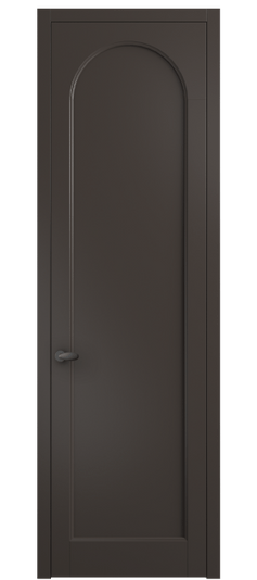 Дверь межкомнатная 6803 МАН. Цвет Матовый антрацит. Материал Гладкая эмаль. Коллекция Палаццо. Картинка.