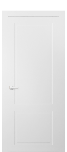 Дверь межкомнатная 8002 МБЛ. Цвет Матовый белоснежный. Материал Гладкая эмаль. Коллекция Нео Классик. Картинка.
