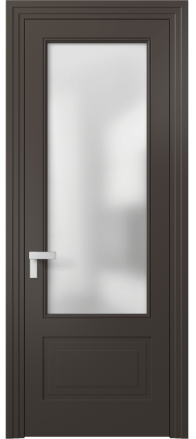 Дверь межкомнатная 8342 МАН Сатин. Цвет Матовый антрацит. Материал Гладкая эмаль. Коллекция Рокка. Картинка.